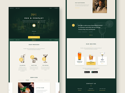 Rum & Co. Website creative agency design ux web design website xd