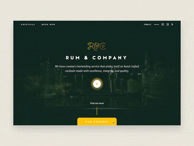 Rum & Co Landing Page