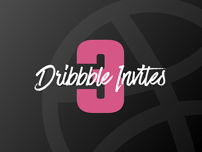 3 Dribble Invites design designers dribbbleinvites invites microinteractions