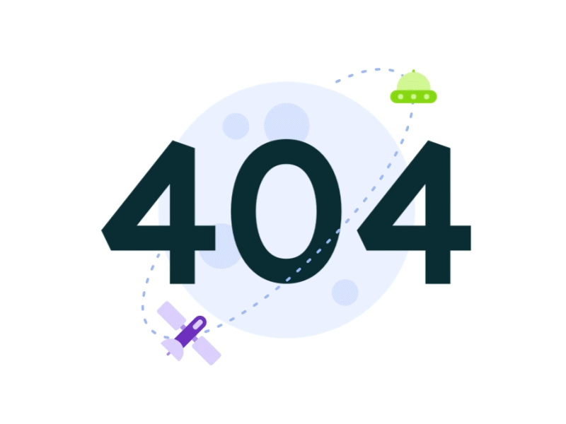 404 - Page Not Found 404 404 error page 404 page after effect animation design icon illustration vector