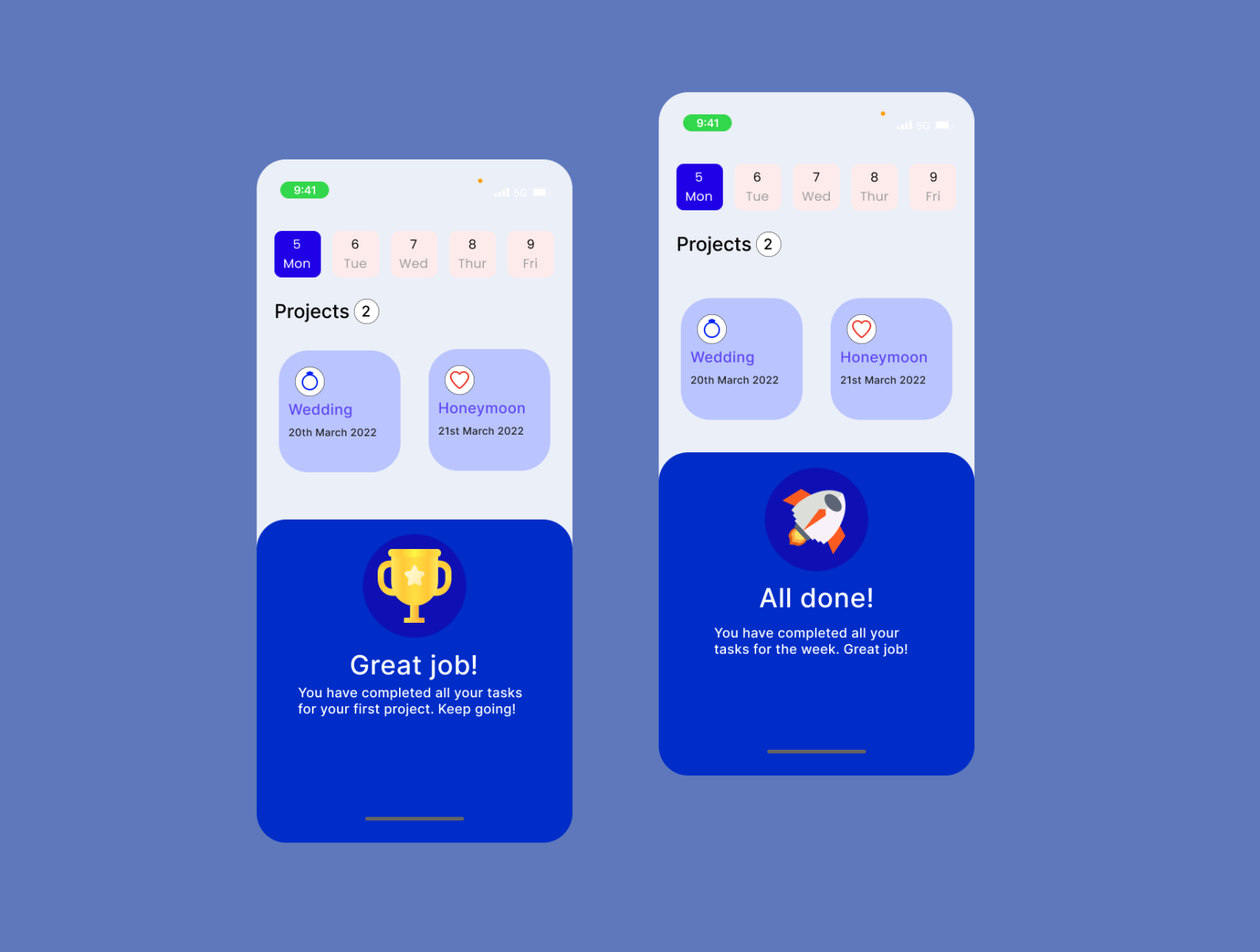 Task/Project App by Igwe Chidera on Dribbble