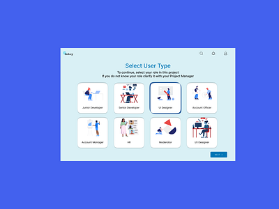 Select User Type app branding design graphic design illustration logo typography ui ux vector