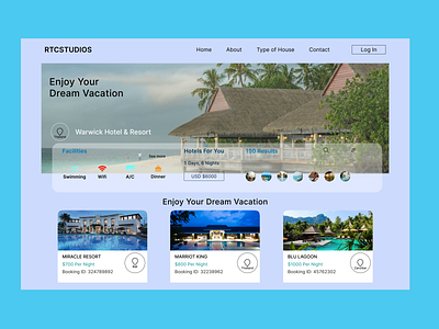 Hotel And Resort Landing Page