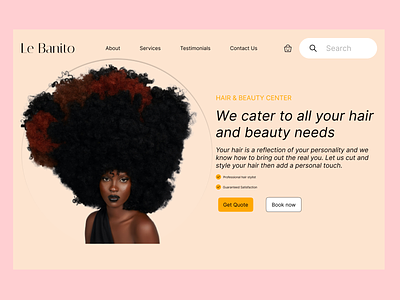Le Banito - Hair Booking Website app branding design graphic design illustration logo typography ui ux vector