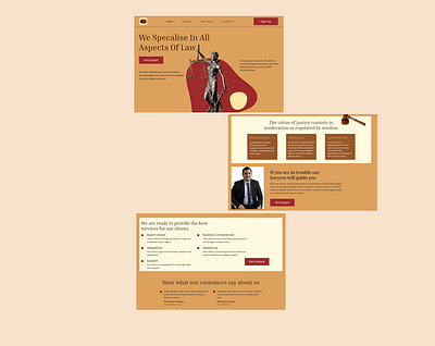 Law Firm Landing Page - Brown & Brown Consultations app branding design graphic design illustration logo typography ui ux vector web website