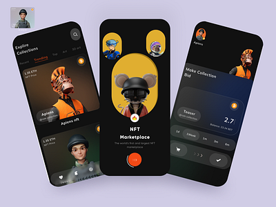 NFT Marketplace -- Mobile app