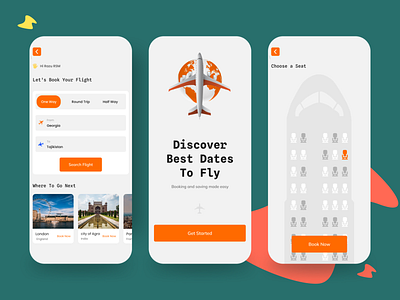 Flight Ticket Booking App-figma