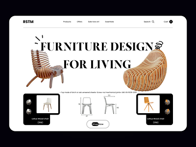 Furniture Design web animation branding chair design figma furniture web graphic design home illustration juraj masar landing page motion graphics musemind sajon slava kornilov ui ux vector wood zhenya rynzhuk