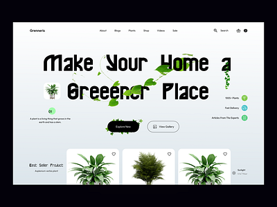 Planty Landing page Website