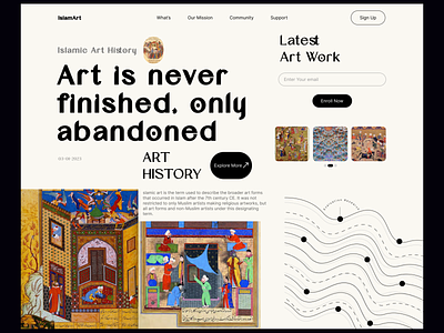 Islamic art History web header