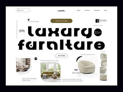 Luxury furniture web header