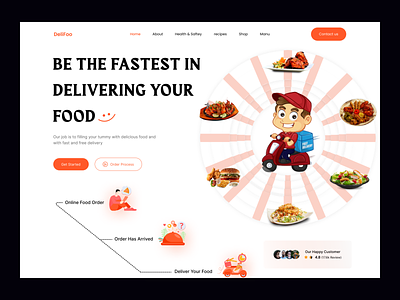 Food Delivery web Header