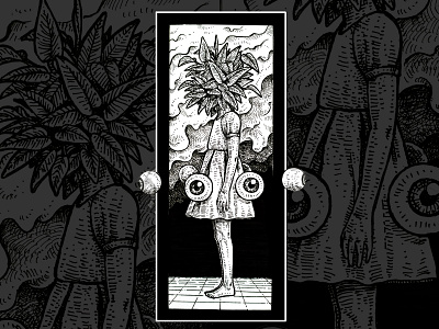 illustration - Plant girls surrealism