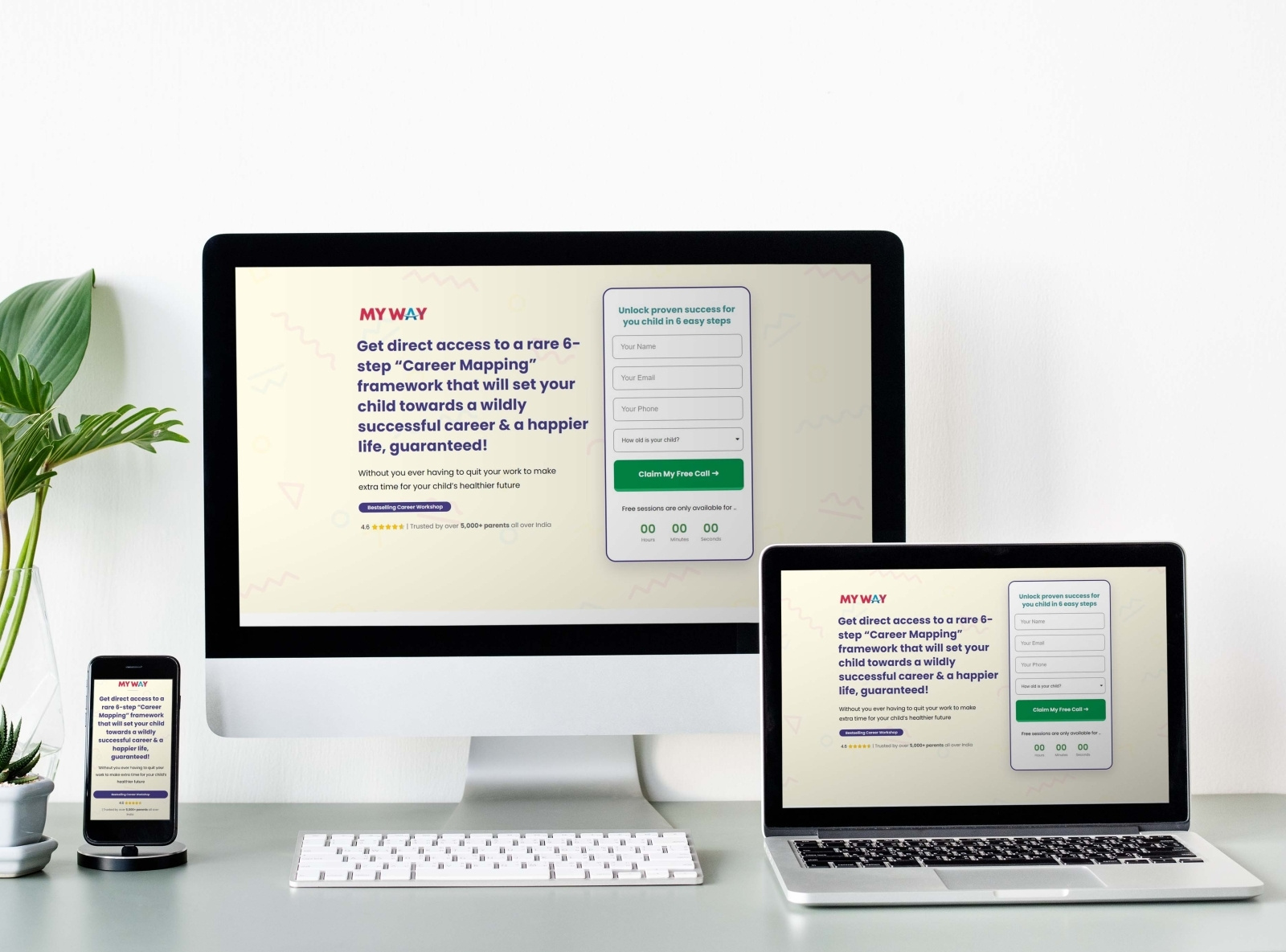 My Way Landing Page by Biren Das on Dribbble