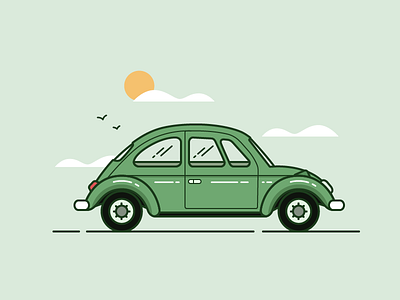 Vintage Car car illustrator vintage