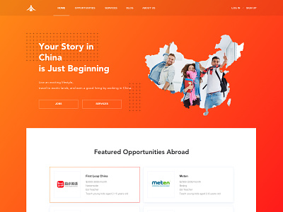 CareerChina web design