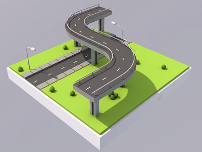 Road Scene in C4D