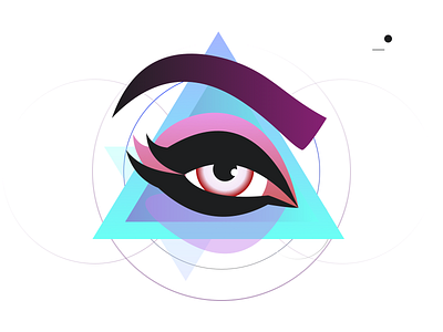 Eye illustration logo shot sketch vector