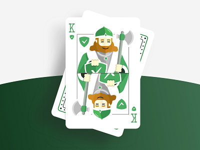 King of AdBlockers branding cards cards design design dribbble games illustration playing shot sketch vector