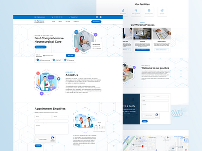 Doctor - website Landing Page design Concept