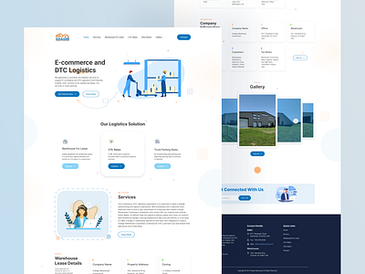 Logistic Website Design Concept