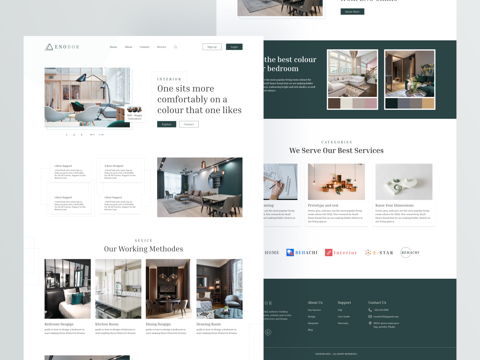 Interior Landing page Design by Md. Mahmodul Hasan on Dribbble