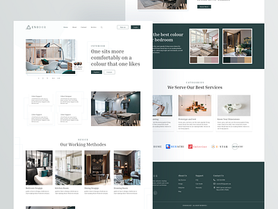 Interior Landing page Design