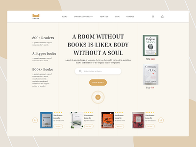 Book Shop home page book home page book shop design website design