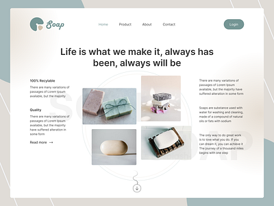 Soap- Website Home page