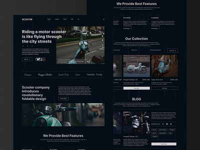 SCOOTER Web Design by Md. Mahmodul Hasan on Dribbble