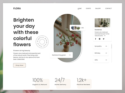 Flora-flowers shop website