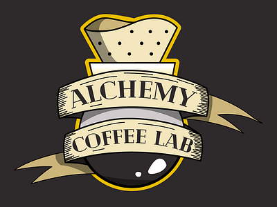 Logo Design - Alchemy Coffee Lab v1 & v2 adobe branding graphic design illustrator cc logo