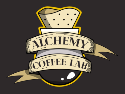 Logo Design - Alchemy Coffee Lab v1 & v2 adobe branding graphic design illustrator cc logo