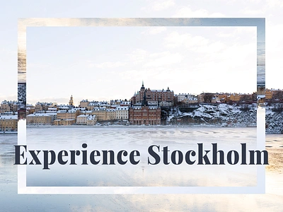 Experience Stockholm adobe branding design graphic design photoshop typography