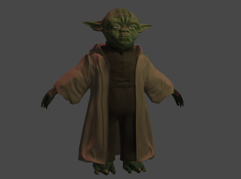 Yoda Character Model Based on The Star Wars Prequel Movies by Michael ...