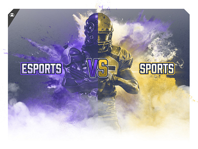 ESPORTS VS SPORTS infographic header