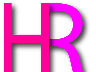 ''HR'' logo design