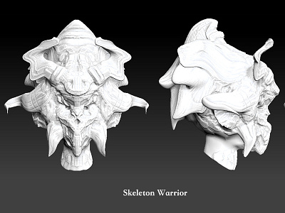 Skeleton Warrior 3d conceptart digital 3d monster practice skeleton zbrush