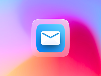 Big Sur Mail App Icon 3d app icon big sur branding figma graphic logo design mac os neumorphism skeumorphic skeumorphism