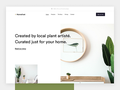 Shopify theme for plant store company