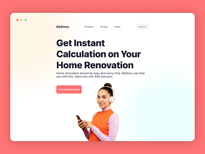 Home Renovation Website 🏠 branding home renovation responsive ui saas landing page webdesign website website builder