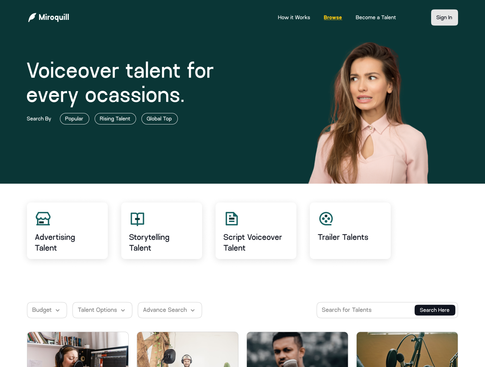 Get A Voiceover Talent - Browse Talents By Dimas Wibowo On Dribbble