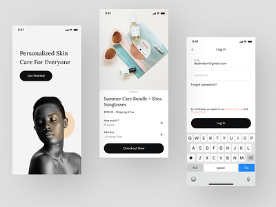 E-commerce Beauty Skin Care UI Design