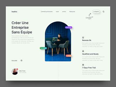 Startup Website Design company profile corporate daily gradient landing page minimal startup ui web design