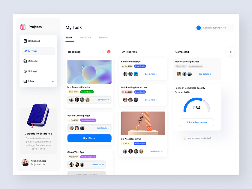 Project Management Web App by Dimas Wibowo on Dribbble