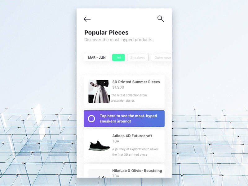 Hype Product Page Concept