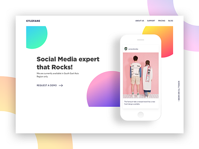 Exploration - Social Media Product (WIP) daily design desktop interface landing page ui ux website