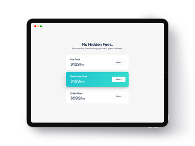 Pricing Elements landing page minimal pricing pricing plan pricing table uidesign