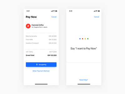 #Exploration - GooglePay Voice google google pay payment payment app ui uiux voice interface