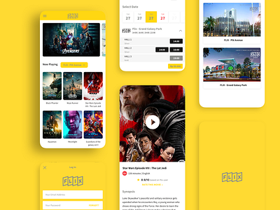 Flix Cinema - Showcase cinema cinema app film movie app movie mobile seat map